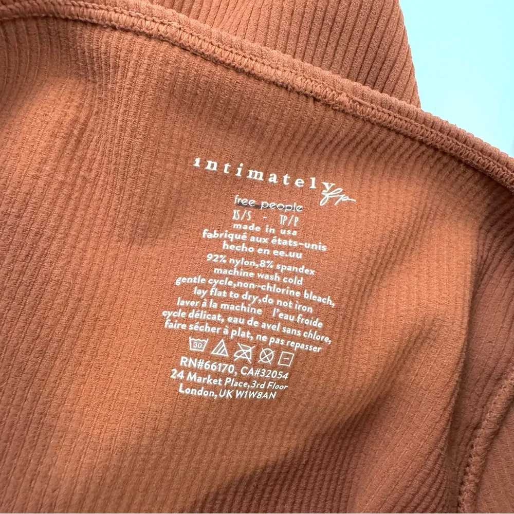 NEW Intimately Free People Caught Your Eye Long Sleeve in Toasted Cocoa XS/S